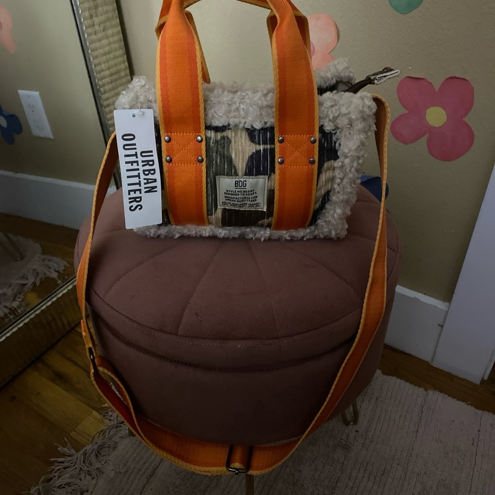 Urban Outfitters Orange and Beige Women's Bag